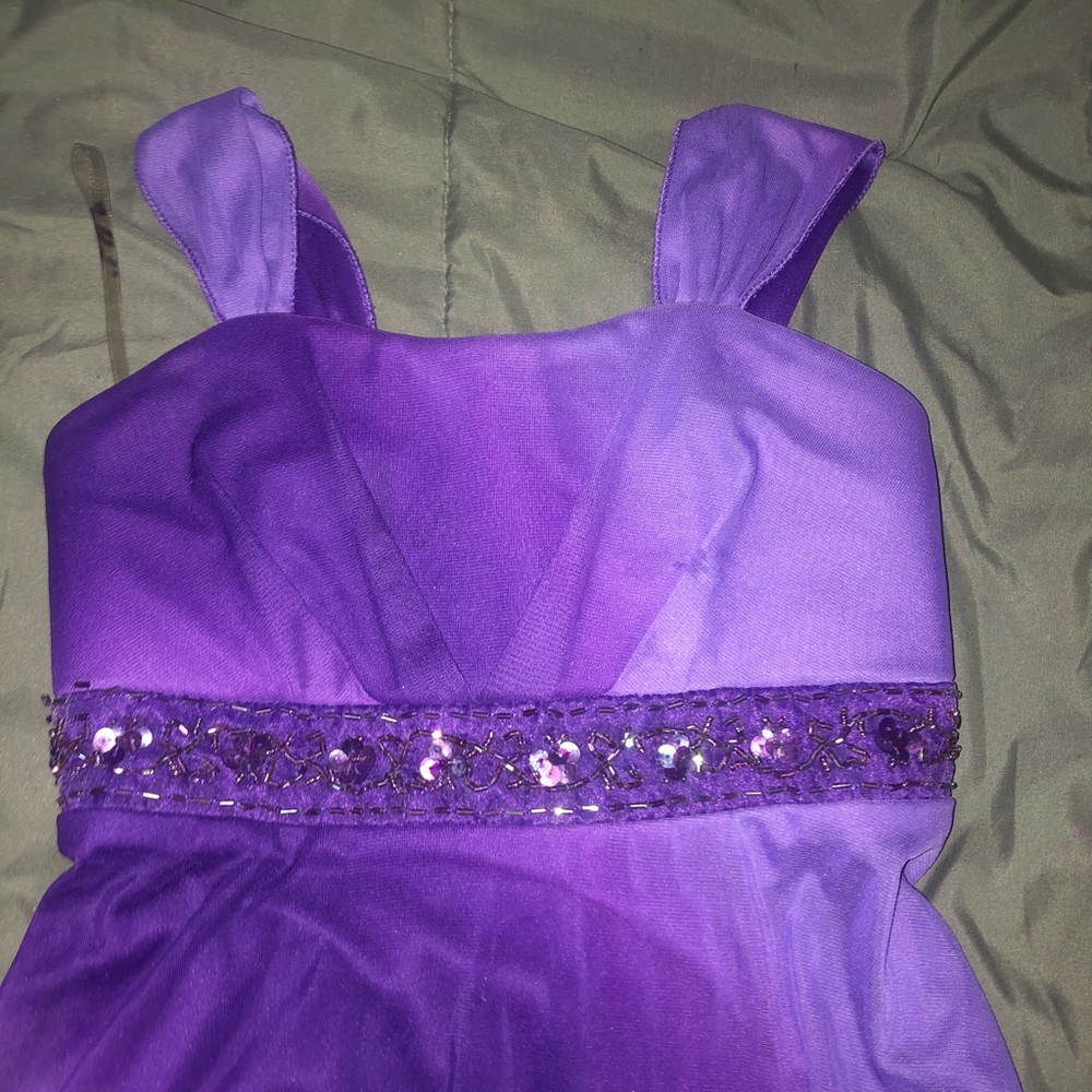 Purple and White Ombré Dress